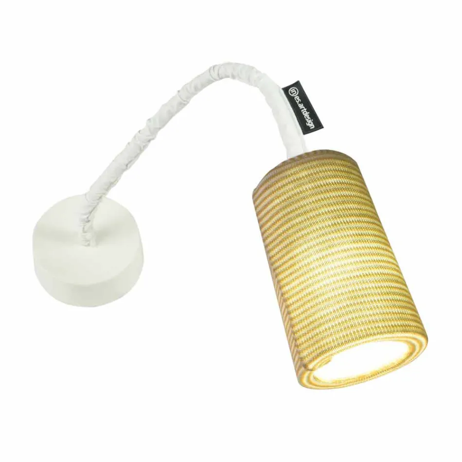 Modern wall lamp In-es.artdesign Paint A Stripe nebulite and wool Viadurini