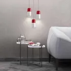 Modern pendant lamp in two-colour ceramic made in Italy Asia Viadurini