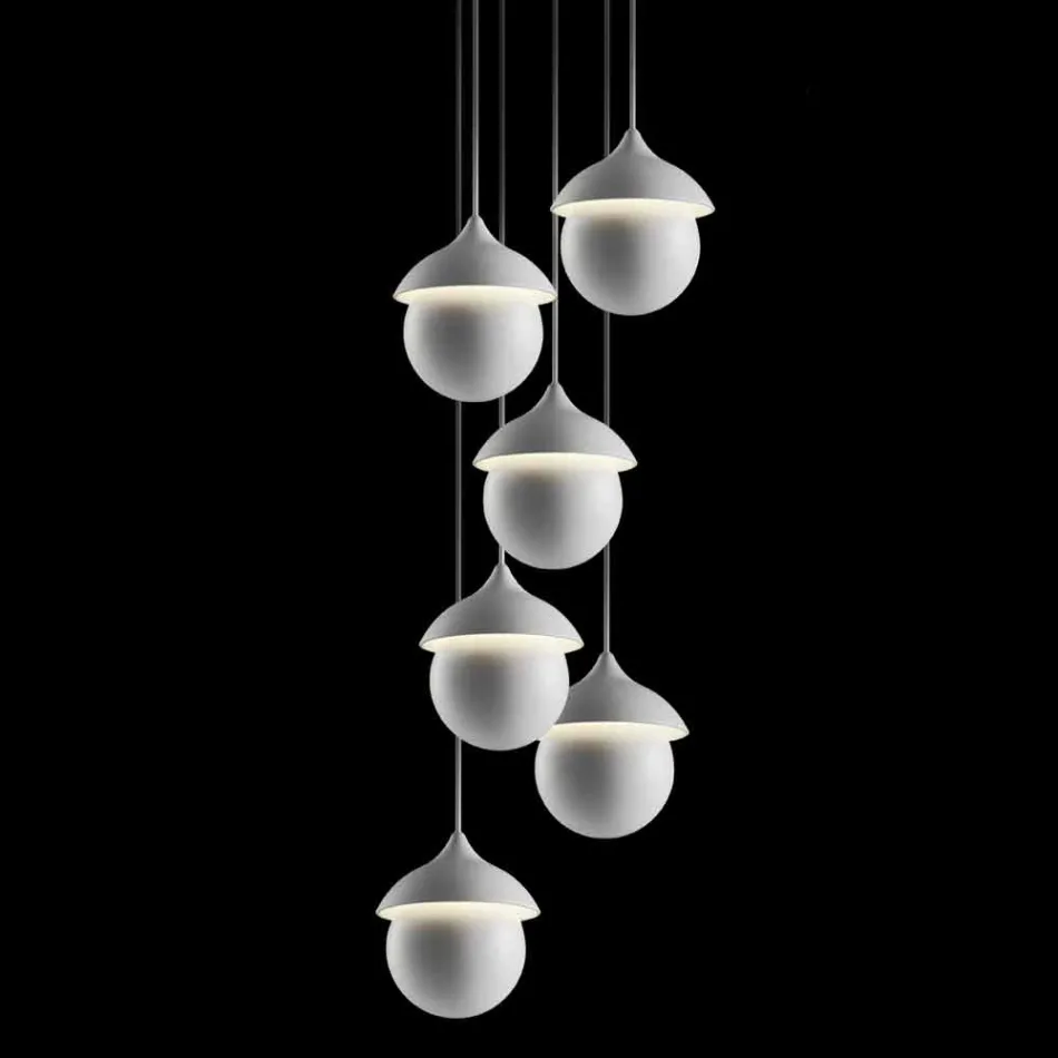 Modern lamp hanging ceramic The Lustri 9 Viadurini