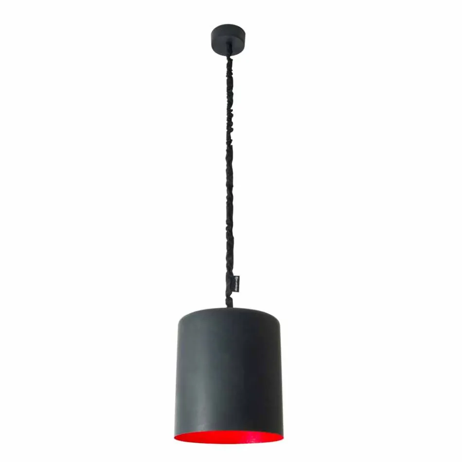 Modern suspension lamp In-es.artdesign Bin Lavagna in resin Viadurini