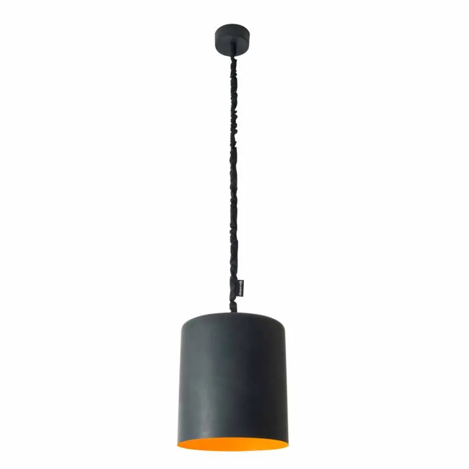 Modern suspension lamp In-es.artdesign Bin Lavagna in resin Viadurini