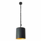 Modern suspension lamp In-es.artdesign Bin Lavagna in resin Viadurini