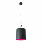 Modern suspension lamp In-es.artdesign Bin Lavagna in resin Viadurini