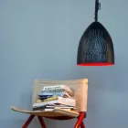 Modern suspension lamp In-es.artdesign Flower S Blackboard resin Viadurini