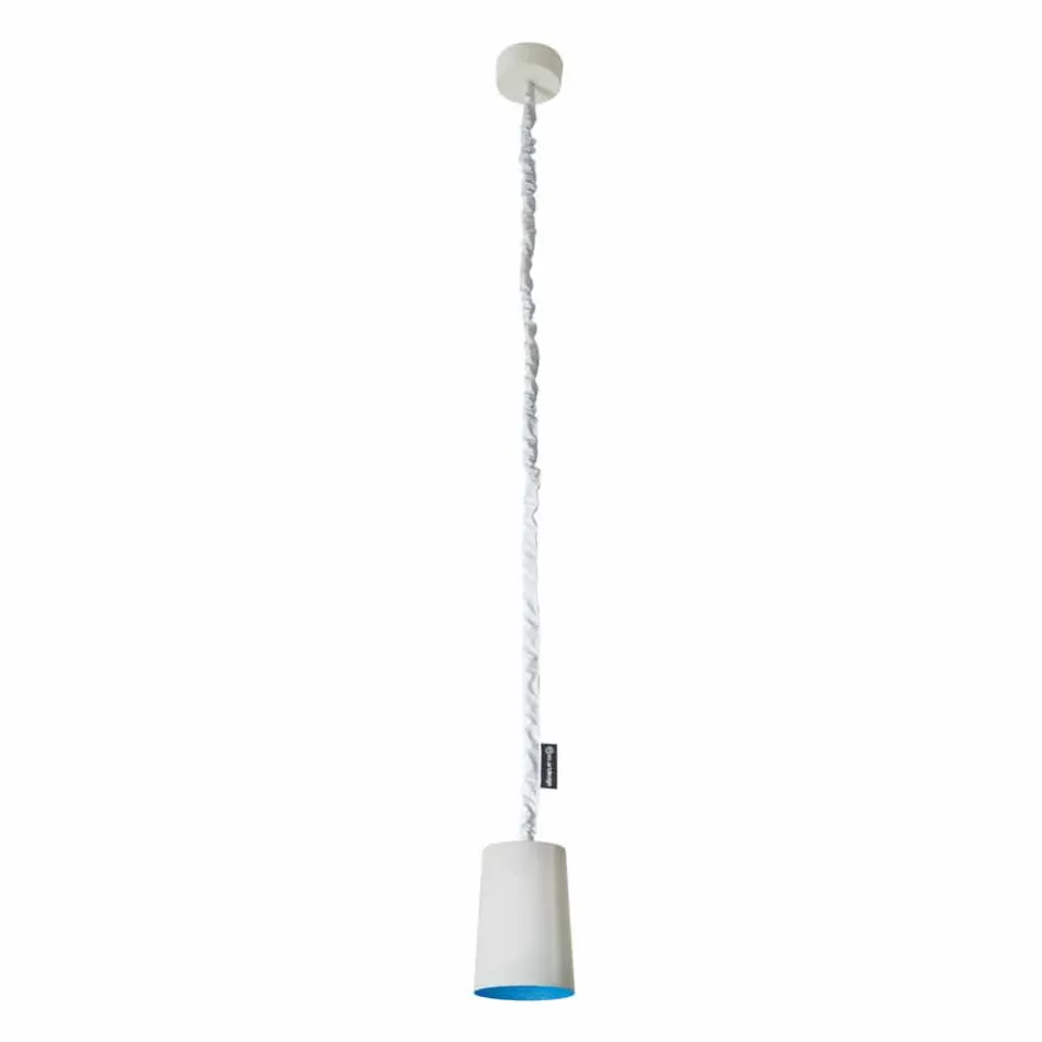 Modern suspension lamp In-es.artdesign Paint Painted concrete Viadurini