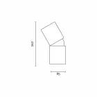 Modern table lamp made of ceramic and beech wood made in Italy Asia Viadurini