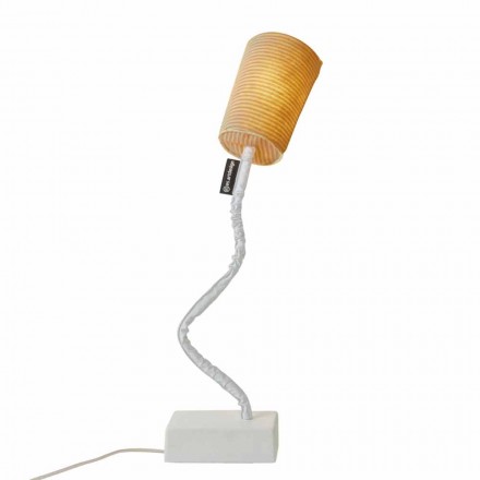 In-es.artdesign Paint T Stripe modern table lamp in wool Viadurini