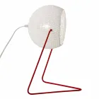 Modern table lamp In-es.artdesign Trama T1 handmade cotton Viadurini