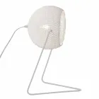 Modern table lamp In-es.artdesign Trama T1 handmade cotton Viadurini