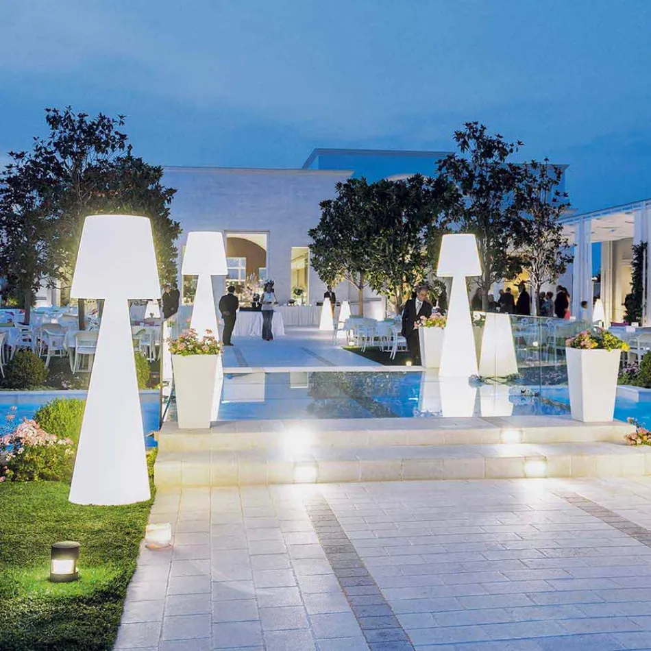 Modern outdoor lamp Slide Pivot bright white made in Italy Viadurini