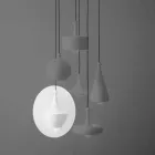 Modern Hanging Lamp in Ceramic Made in Italy - Lustrini L3 Aldo Bernardi Viadurini