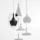 Modern Hanging Lamp in Ceramic Made in Italy - Lustrini L3 Aldo Bernardi Viadurini