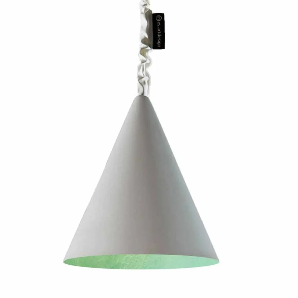 Modern suspended lamp In-es.artdesign Jazz Cement cement finish Viadurini