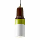 Modern suspended lamp in brass and ceramic made in Italy Asia Viadurini