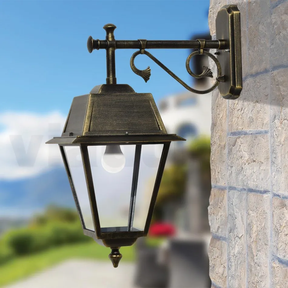 Vintage Style Outdoor Wall Lamp in Aluminium Made in Italy - Doroty Viadurini