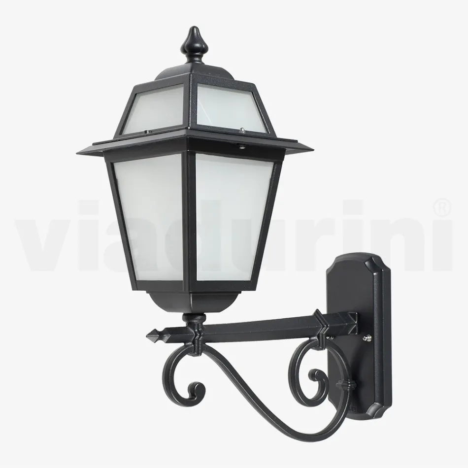 Outdoor Lamp Made of Anthracite Aluminium and Glass Made in Italy - Elric Viadurini