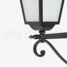 Outdoor Lamp Made of Anthracite Aluminium and Glass Made in Italy - Elric Viadurini