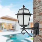Outdoor Lamp Made of Anthracite Aluminium and Glass Made in Italy - Elric Viadurini