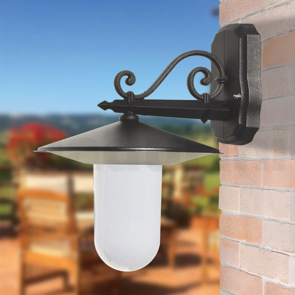 Outdoor Lamp in Anthracite Grey Aluminium Made in Italy - Belen Viadurini