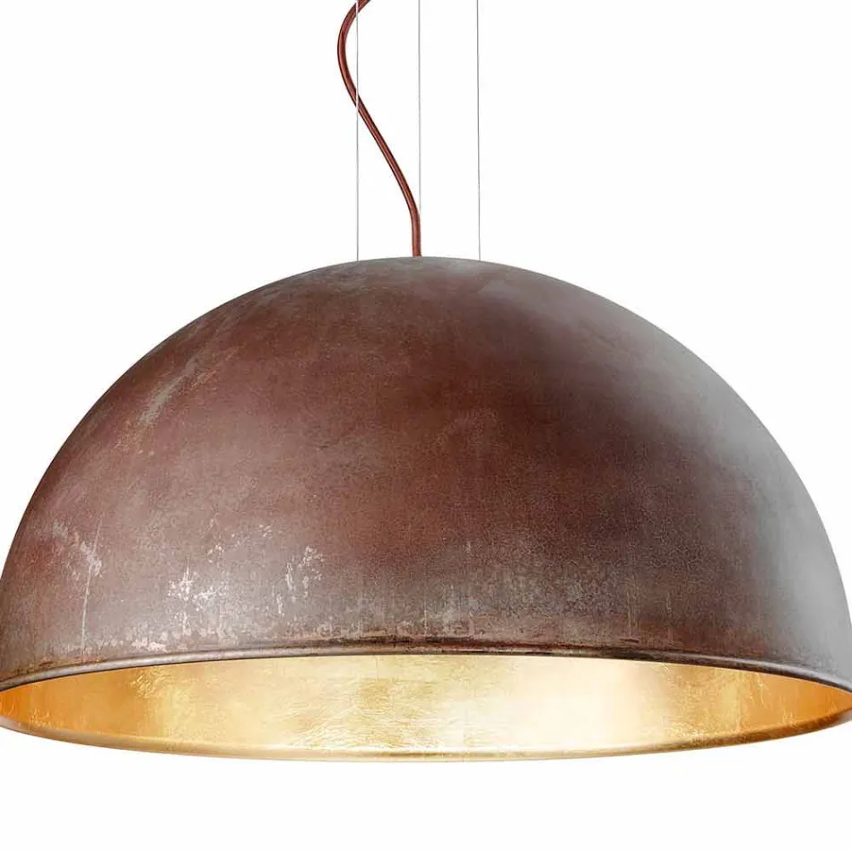 Rustic pendant lamp Ø80 cm Galileo Il Fanale Viadurini