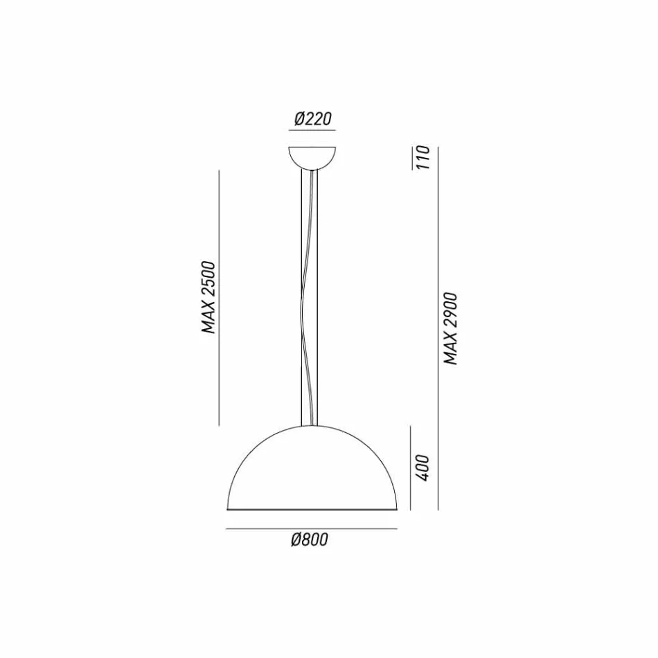 Rustic pendant lamp Ø80 cm Galileo Il Fanale Viadurini