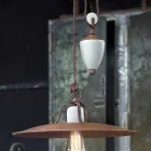 craft and down lamp ceramic and metal Kristen Ferroluce Viadurini