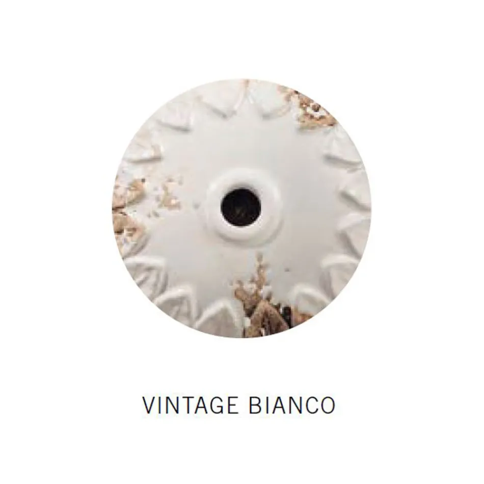 Artisan and Industrial Ceramic and Iron Suspension Lamp - Industrial Viadurini