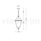 Outdoor Suspension Lamp in Aluminium and Glass Made in Italy - Bonaria Viadurini
