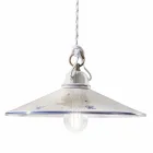 Suspension Lamp in Hand Painted Ceramic and Iron 3 Sizes - Asti Viadurini