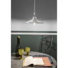 Suspension Lamp in Hand Painted Ceramic and Iron 3 Sizes - Asti Viadurini
