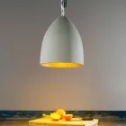 Suspension lamp In-es.artdesign Flower S Cement concrete finish Viadurini
