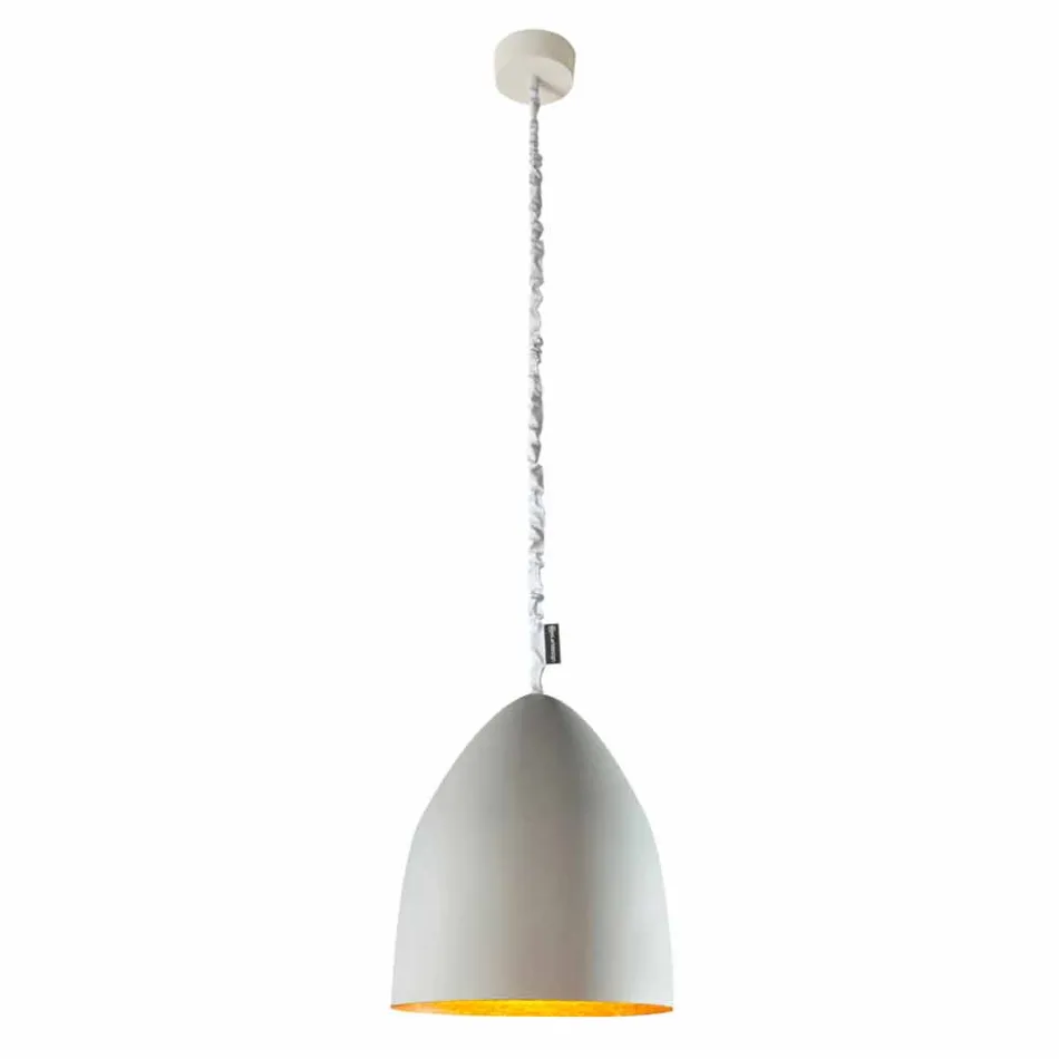 Suspension lamp In-es.artdesign Flower S Cement concrete finish Viadurini