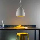 Suspension lamp In-es.artdesign Flower S Cement concrete finish Viadurini