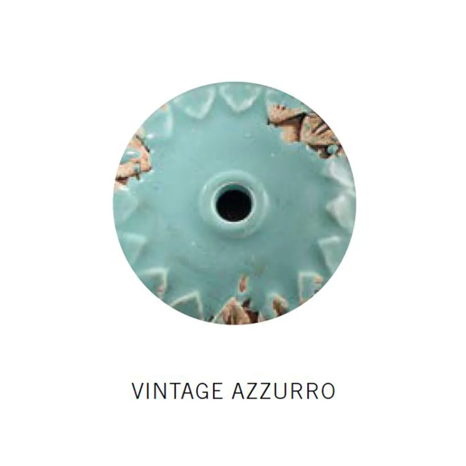 Industrial Suspension Lamp Handmade Iron and Ceramic - Industrial Viadurini