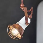 adjustable pendant lamp ceramic and metal Alayna Ferroluce Viadurini