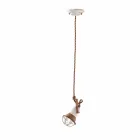 adjustable pendant lamp ceramic and metal Alayna Ferroluce Viadurini