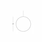 Slide Mineral polyethylene suspension lamp made in Italy Viadurini