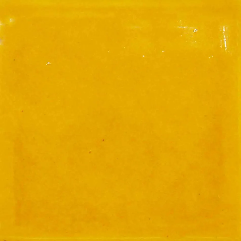 Suspended lamp 30 cm, in brass and Tuscan majolica, Rossi Toscot Viadurini