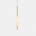 Suspended Lamp with 1, 3 or 6 Lights in Brass Modern Design - Typha by Il Fanale