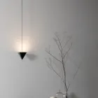 Suspended Lamp in Black Aluminium Wire and Large Design Cone - Mercado Viadurini