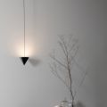 Suspended Lamp in Black Aluminium Wire and Large Design Cone - Mercado