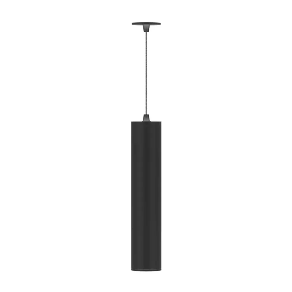 7W Led Suspended Lamp in White or Black Aluminium Recessed - Rebolla Viadurini