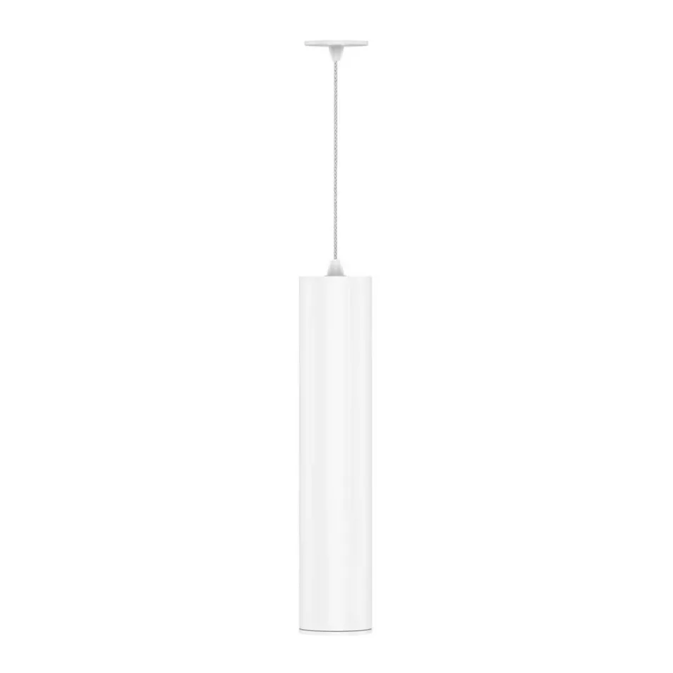 7W Led Suspended Lamp in White or Black Aluminium Recessed - Rebolla Viadurini