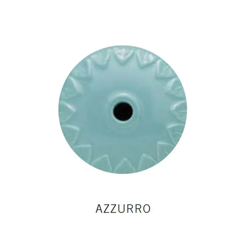 Suspended Lamp Handcrafted Ceramic and Vintage Antique Brass - Colours Viadurini