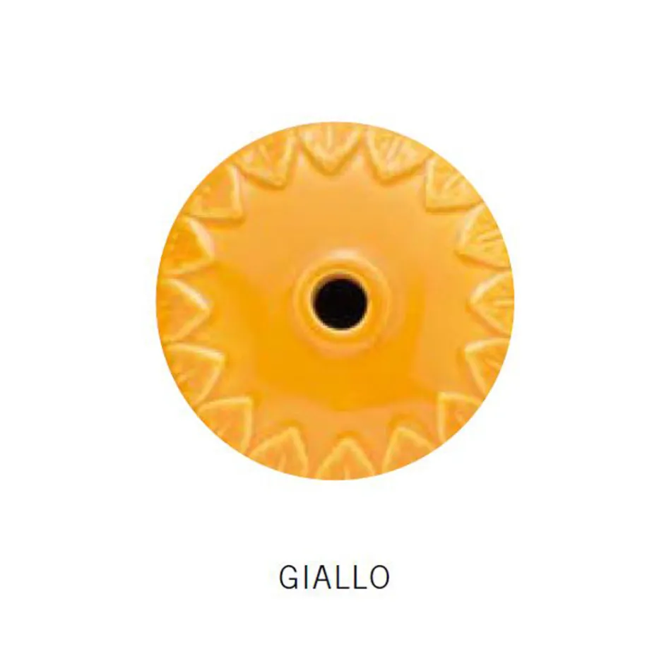 Suspended Lamp Handcrafted Ceramic and Vintage Antique Brass - Colours Viadurini