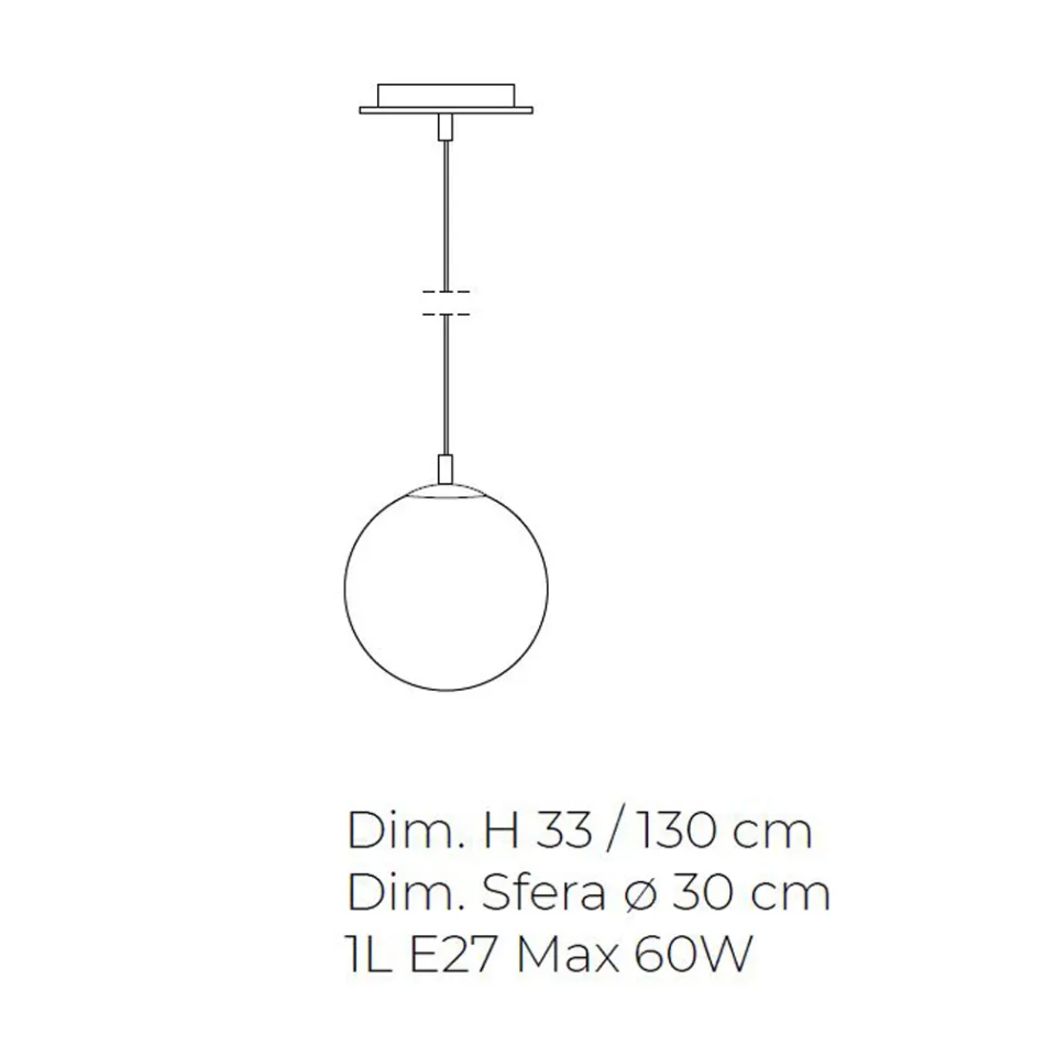 Handcrafted Suspended Lamp in Venetian Blown Cased Glass - Nova Viadurini