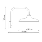 Suspended Lamp Black Ceramic and Iron Industrial Vintage Design - Bew Viadurini