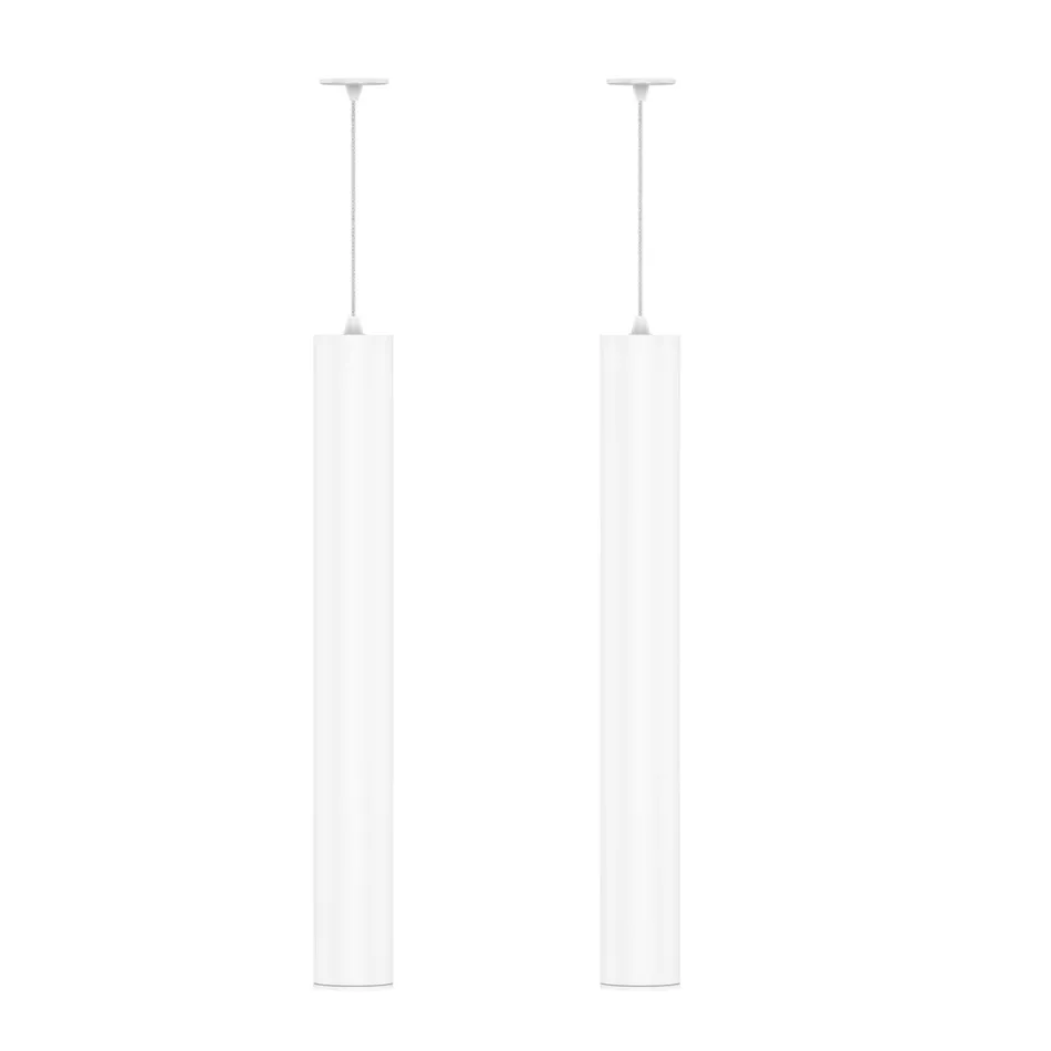Suspended Recessed Lamp in White or Black Aluminium, 2 Pieces - Rebolla Viadurini