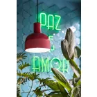 Retro Style Suspension Lamp in Ceramic Made in Italy - Ferroluce Caxixi Viadurini