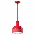 Retro Style Suspension Lamp in Ceramic Made in Italy - Ferroluce Caxixi Viadurini